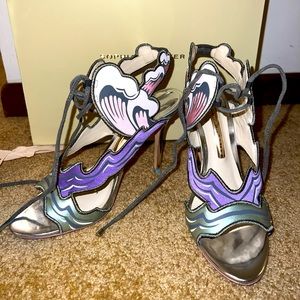 Sophia Webster Heaven Tempest Orchid Sandals Heels 38.5